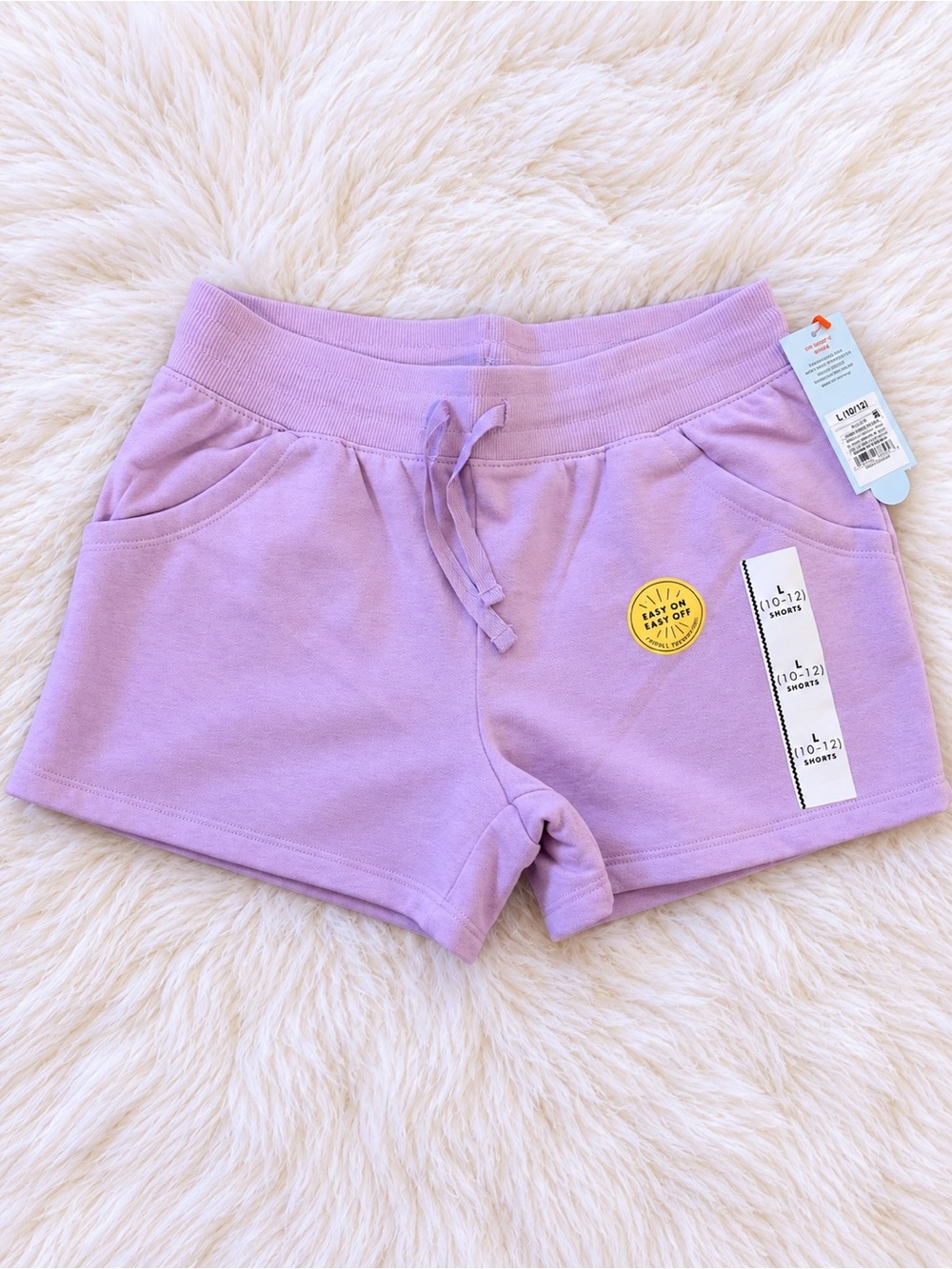Lilac Kids Drawstring Lounge Shorts
